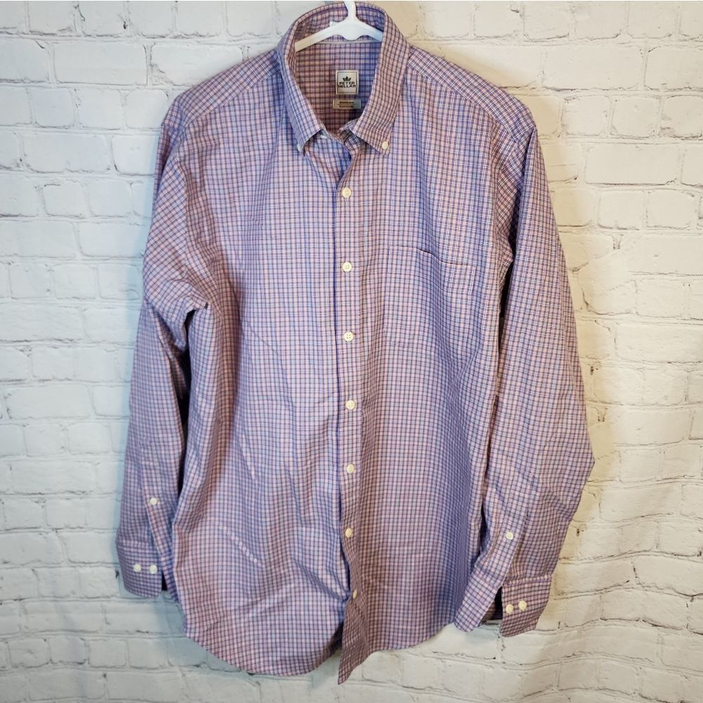 Men's Peter Millar "Easycare" longsleeve button-down shirt, size Medium